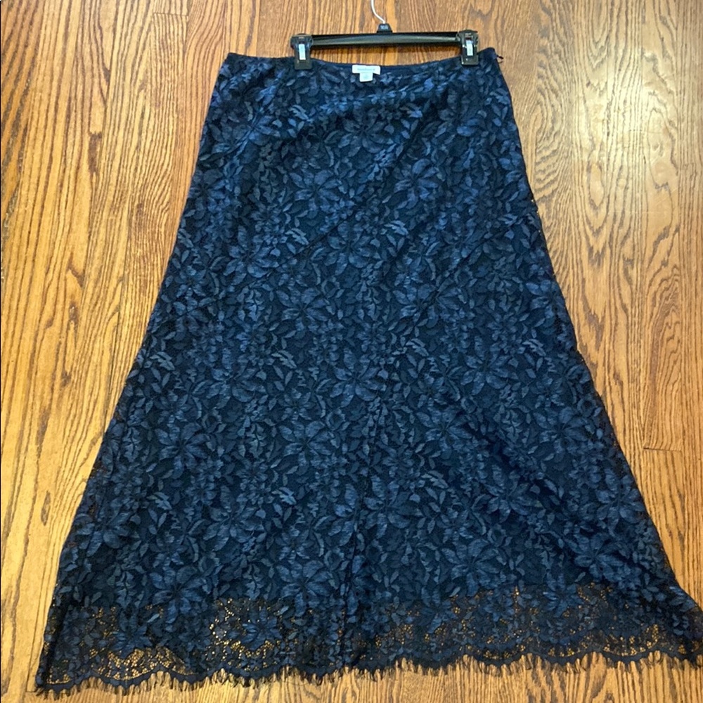 Sundance Elegant Navy Lace Skirt